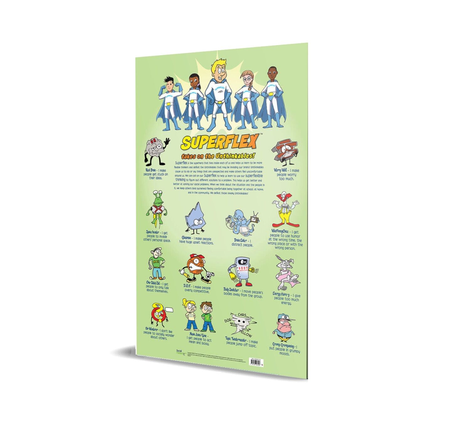 superflex takes on the unthinkables! (poster) -